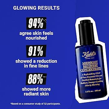 キールズ 美容液 MIDNIGHT RECOVERY CONCENTRATE Kiehl's Midnight Recovery Concentrate - 1.7 oz - Natural